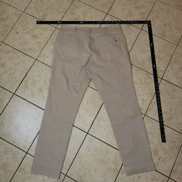 Public Rec Pants Mens 36x34 Sand Beige Workday 2.0 Performance Golf NWOT - Picture 5 of 8